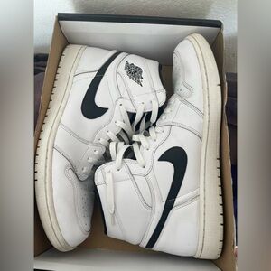 Nike Air Jordan 1 Ying Yang Men's White and Black Sneakers Size 15